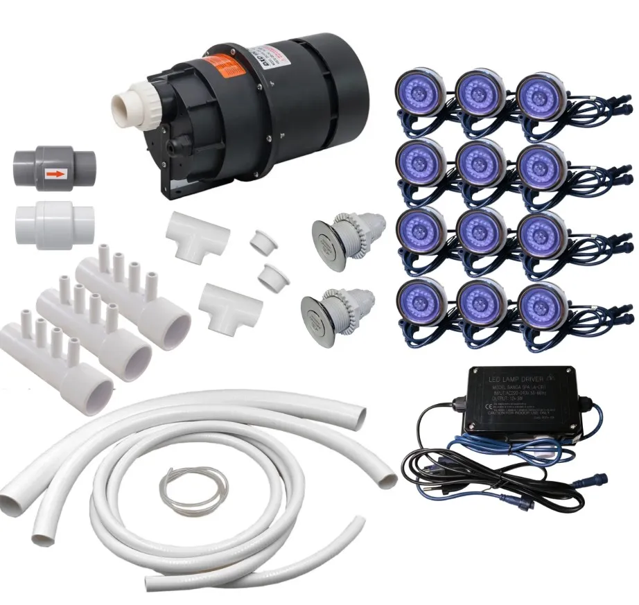 [KOMP-ORO-DXD-LED] LED Oro masažo sistema kubilui DXD-6P 700W  (klijuojama)