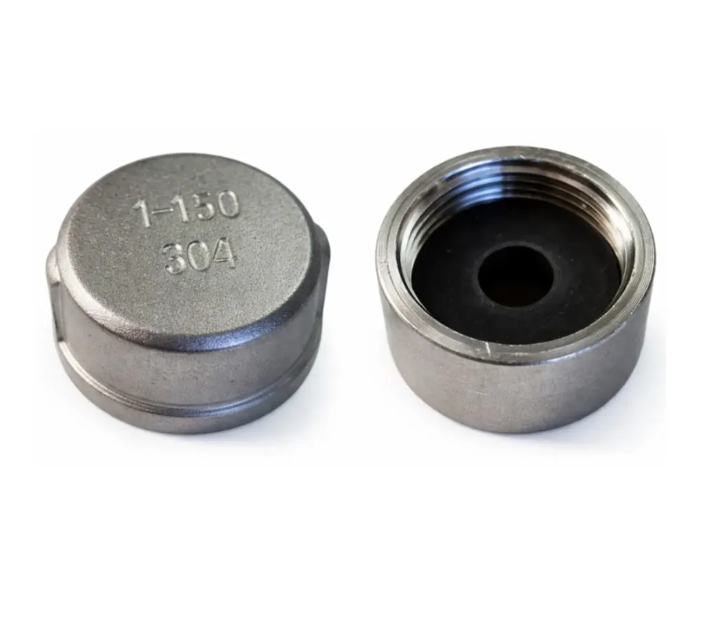 Cap SS 304 1" + ruber gasket 