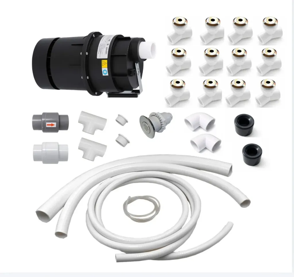[KOMP-ORO-DXD NONE-MANIFOLD] Oro masažo sistema kubilui (klijuojama-nauja) DXD-6P 700W