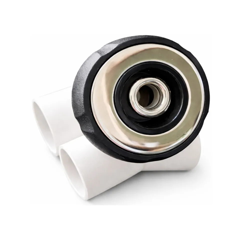 [VP-02-SS] Duza de apă neagră cu garnitură din silicon, formă V, diametru 68 mm; capac 32×20 mm din oțel inoxidabil 304 + bilă ABS cromată